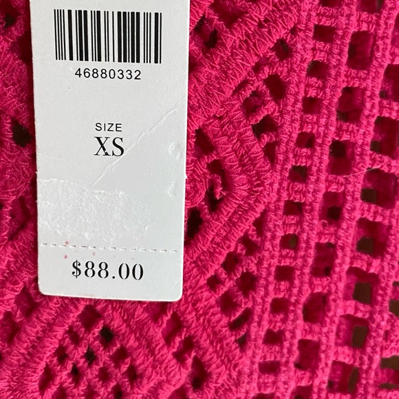 NWT Pink Shavonne Crochet Lace Top - Picture 7 of 14